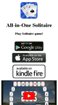 Mobile Screenshot of allinonesolitaire.com